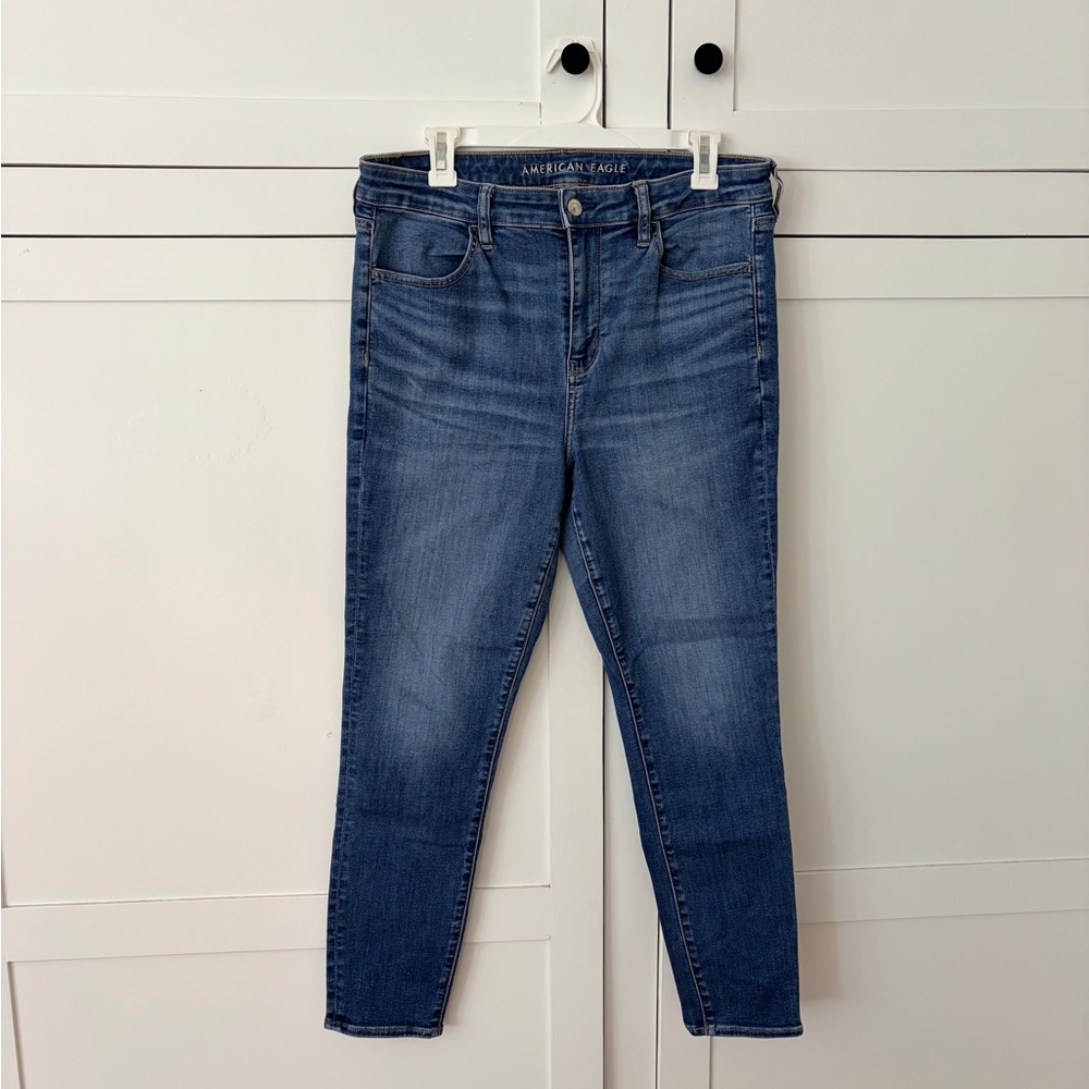 American Eagle Next Level Stretch High Rise Jeggings Size 14 Short